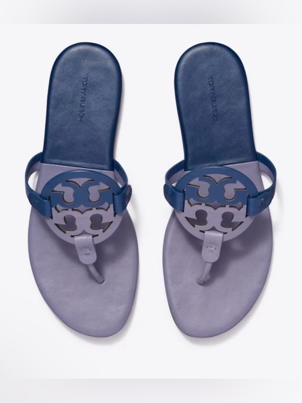 TORY BURCH DARK LOTUS/BERMUDA SOFT MILLER - Picture 3 of 10